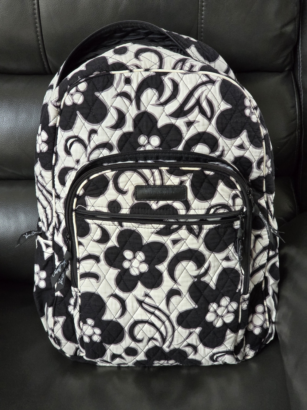 Vera Bradley Night And Day Retired Pattern Quilted Floral Backpack